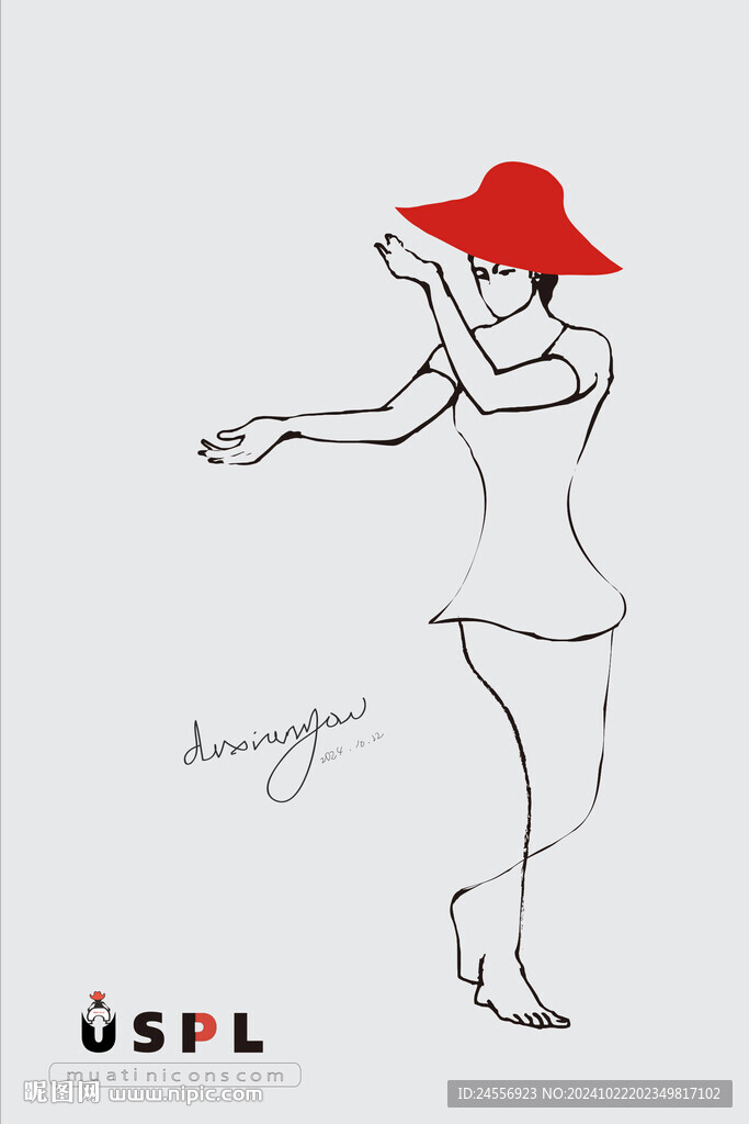 北欧简约装饰画模特摄影棚装饰画