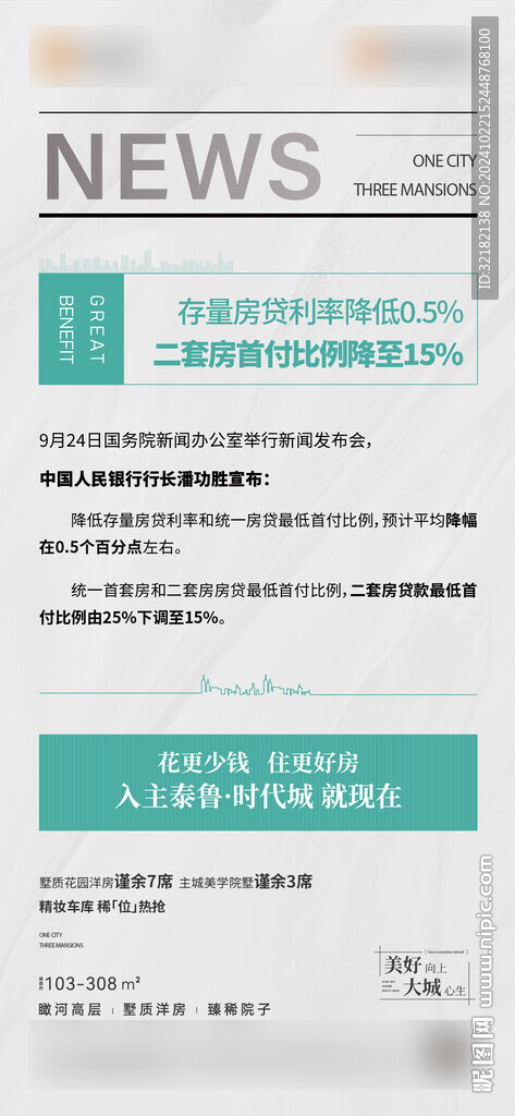 地产政策海报