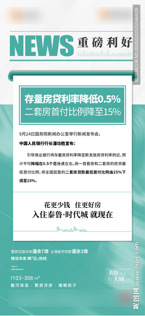地产政策海报