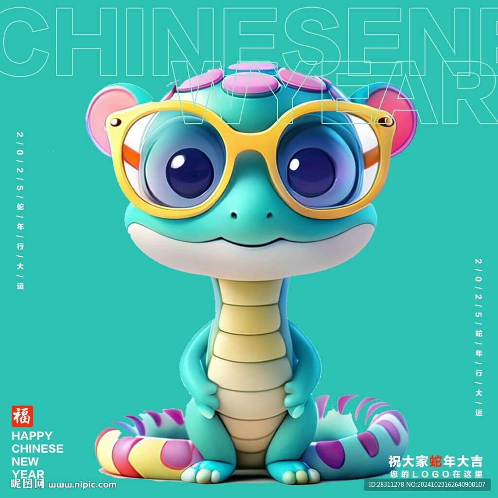 蛇年插画