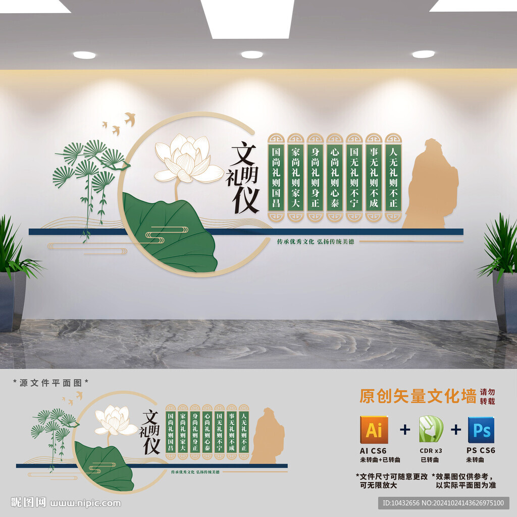 校园文明礼仪文化墙