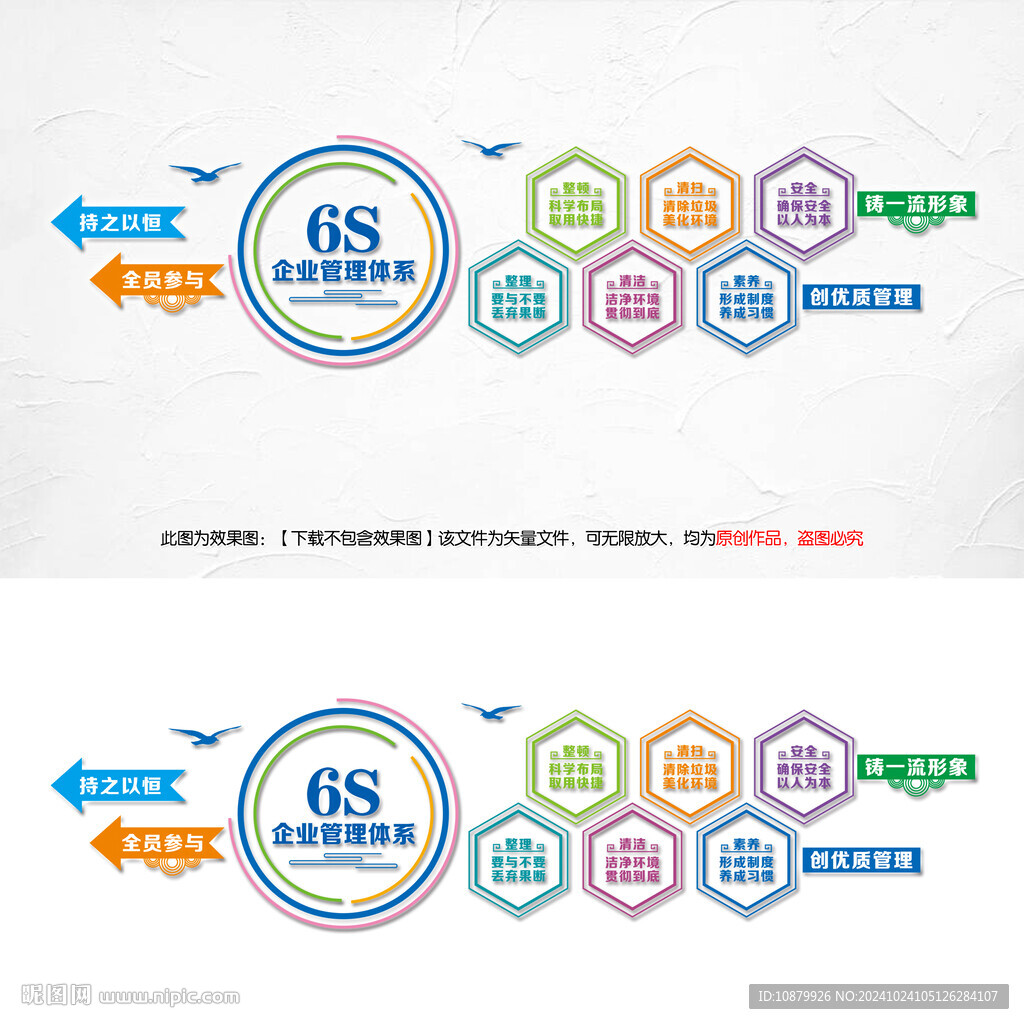 6S企业管理文化墙