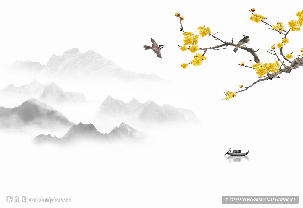 山水花鸟