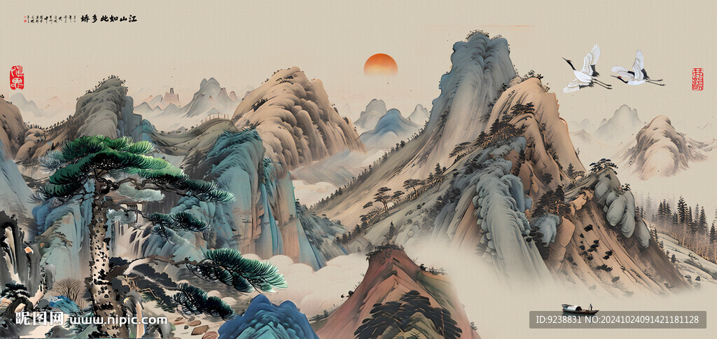 客厅山水画