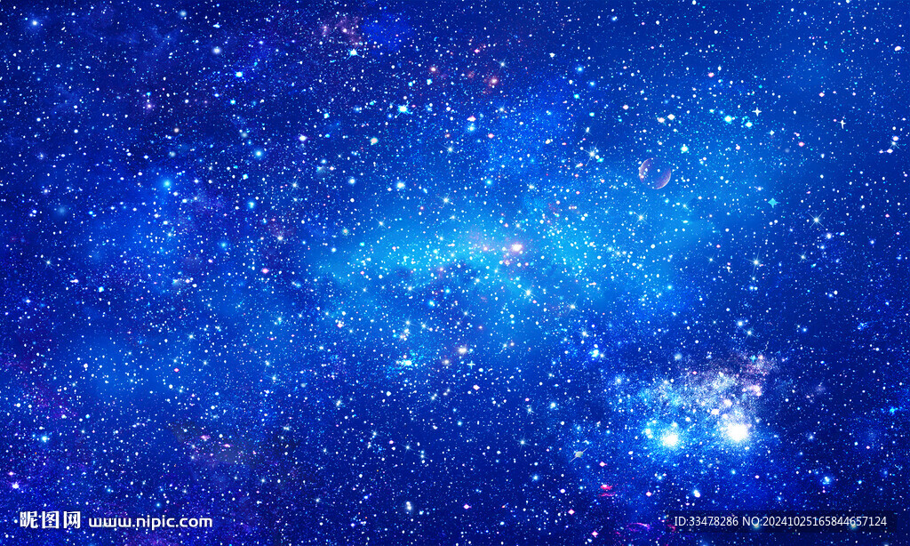 蓝色宇宙星空背景