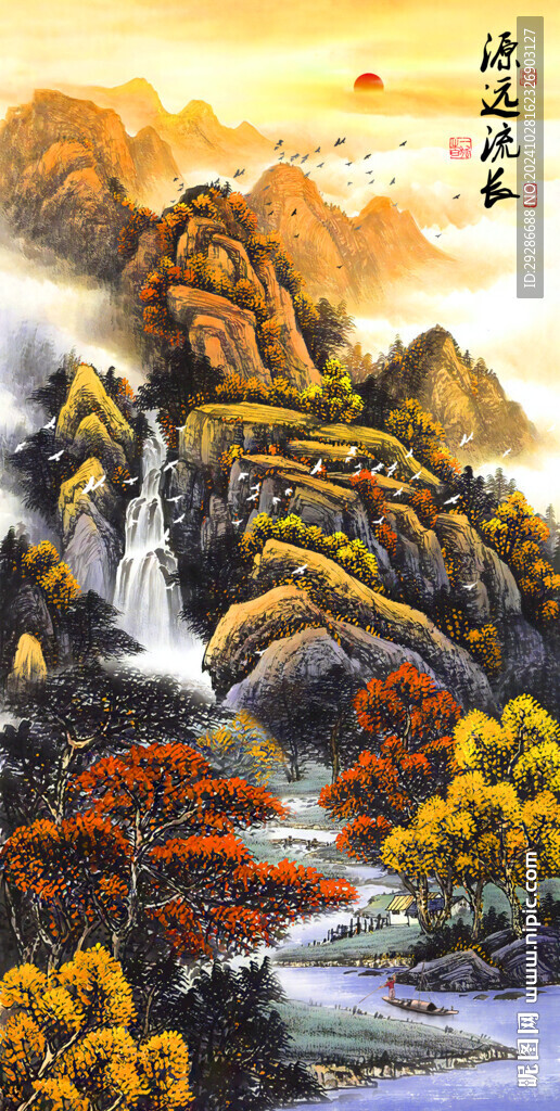 源远流长玄关画