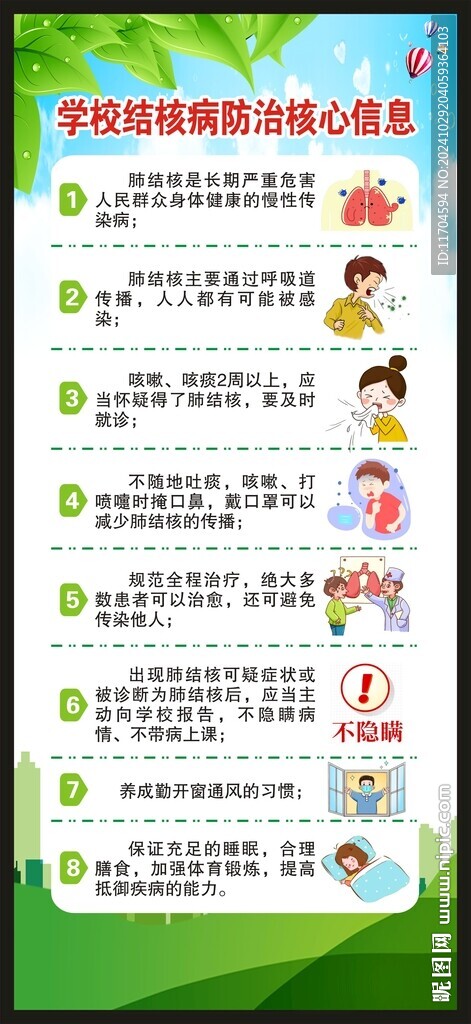 结核病防治知识展架