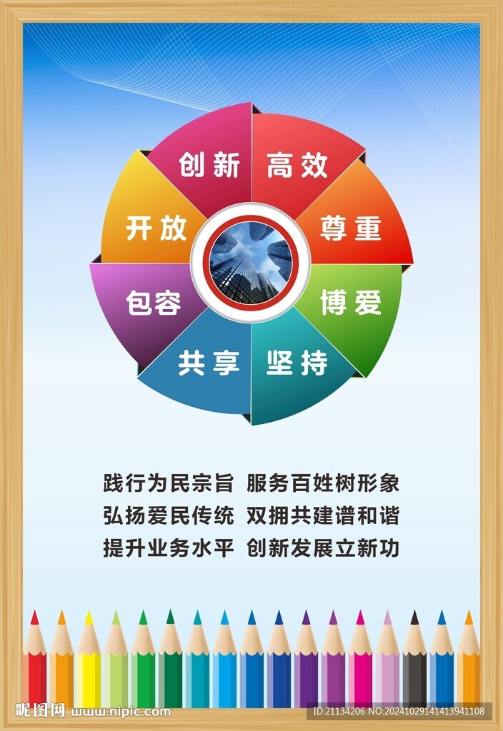 企业文化展板 
