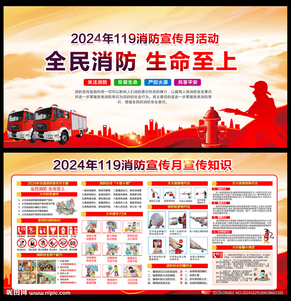 2024年119消防宣传月宣传