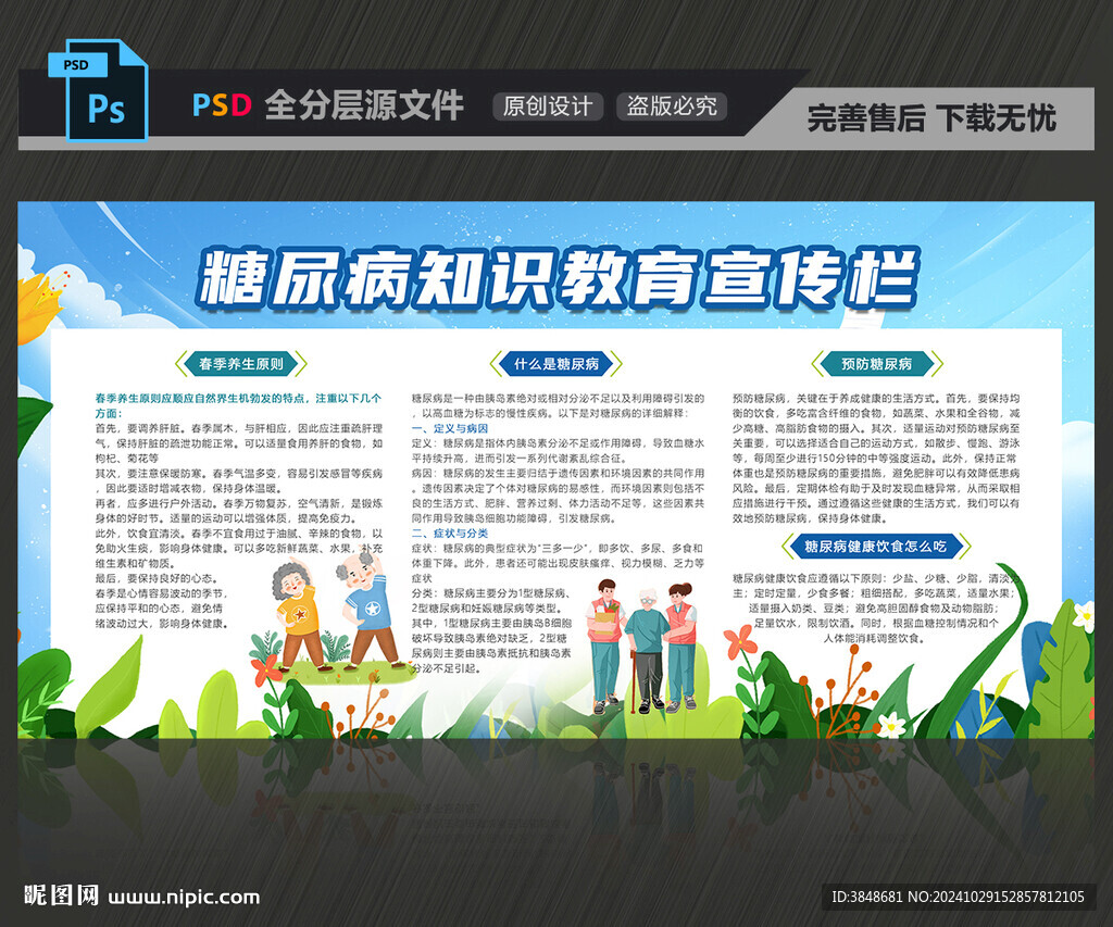 糖尿病知识宣传栏