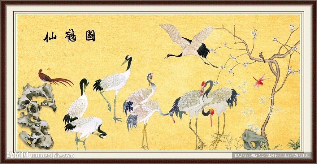 仙鹤图