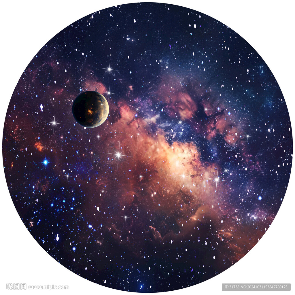 圆形星空吊顶背景