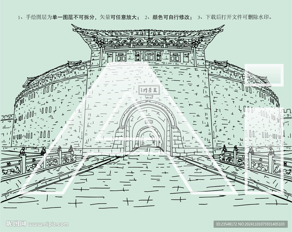 洛邑古城丽景门