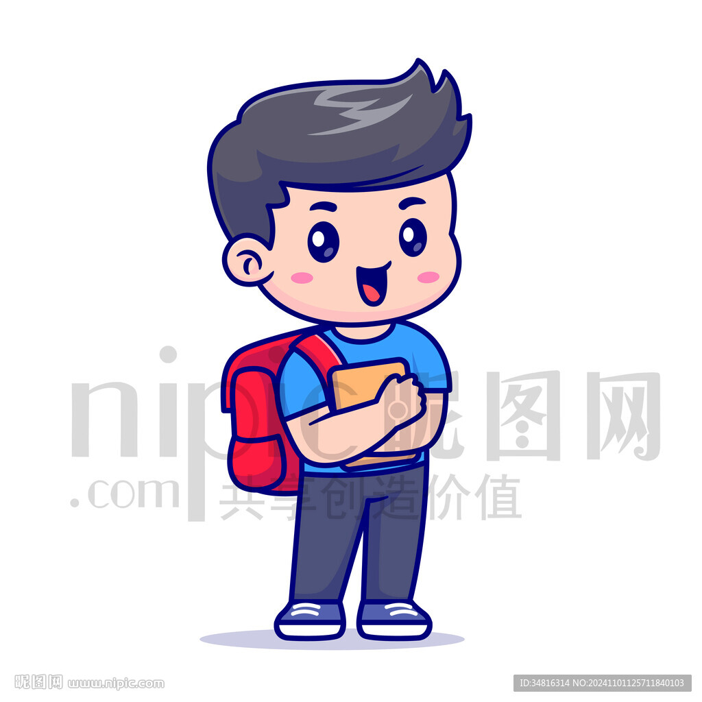 可爱卡通阳光男孩