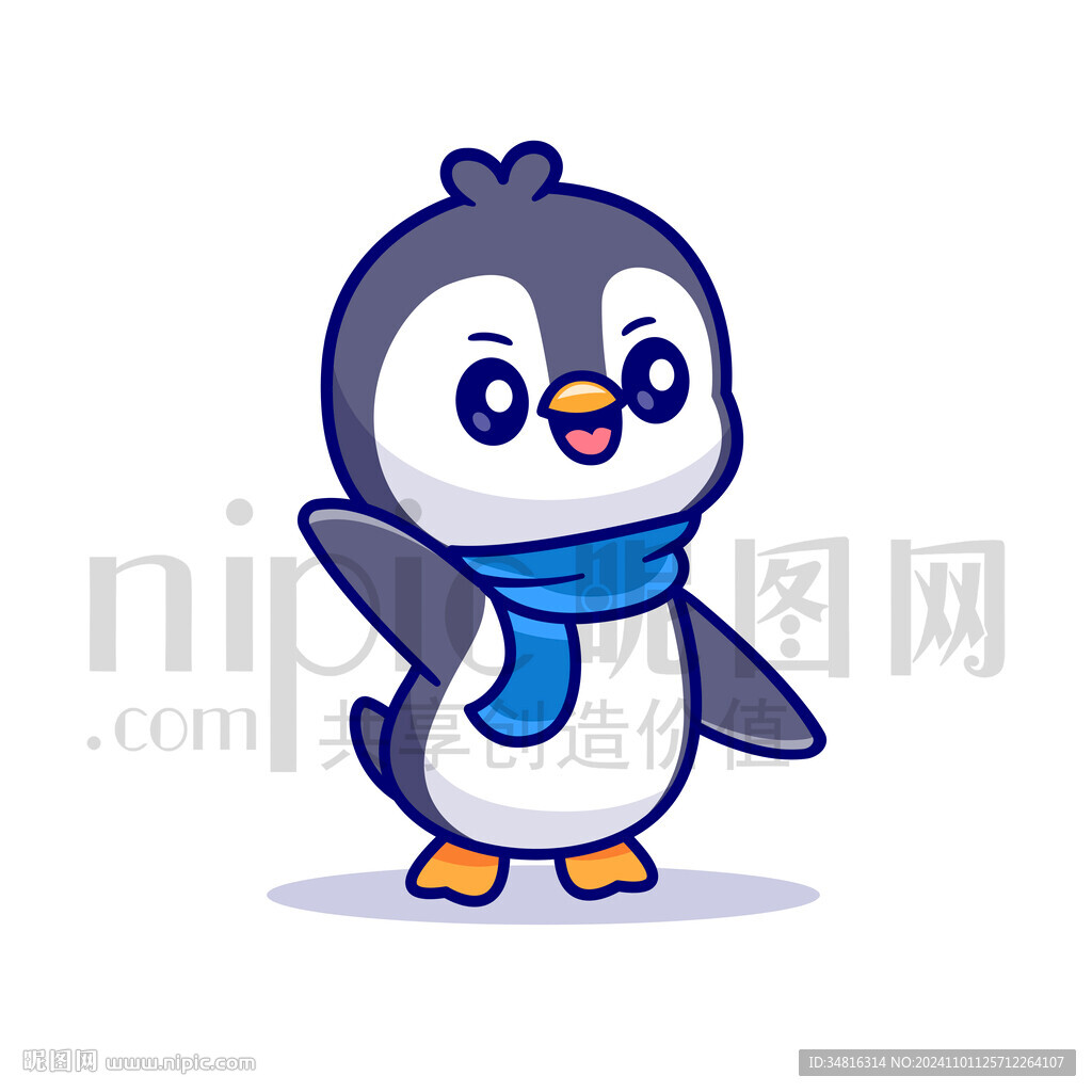 可爱卡通企鹅
