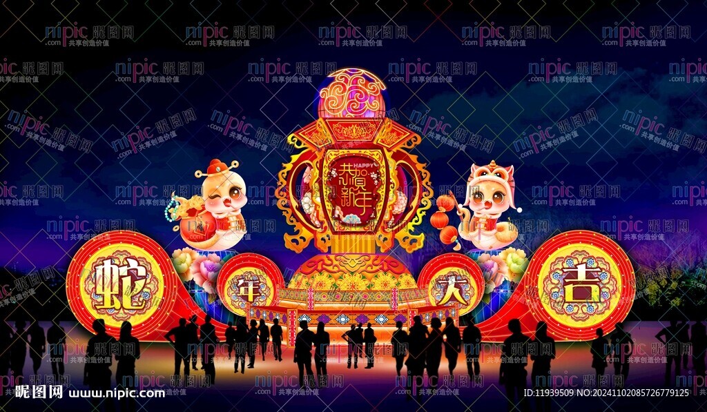 通道宫灯
