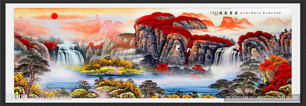 大厅山水画