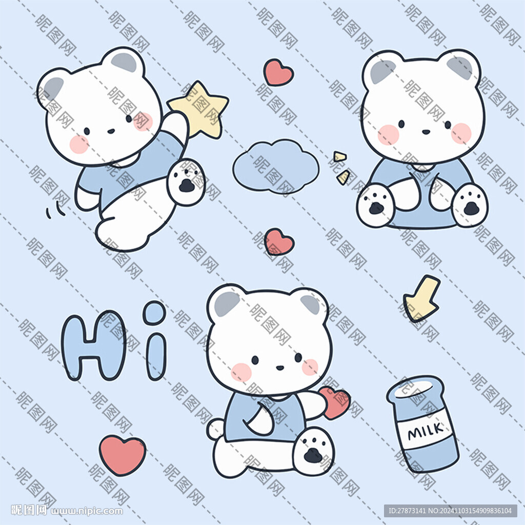 卡通小熊
