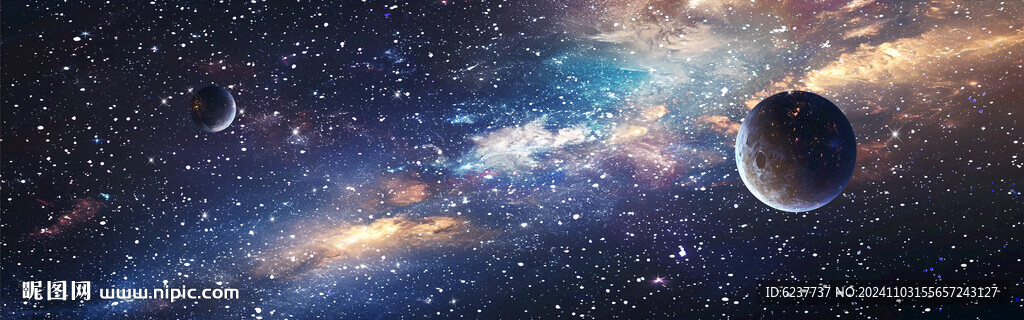 宇宙星球星空背景墙