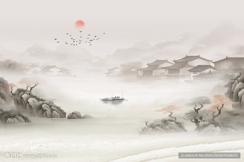 新中式山水画