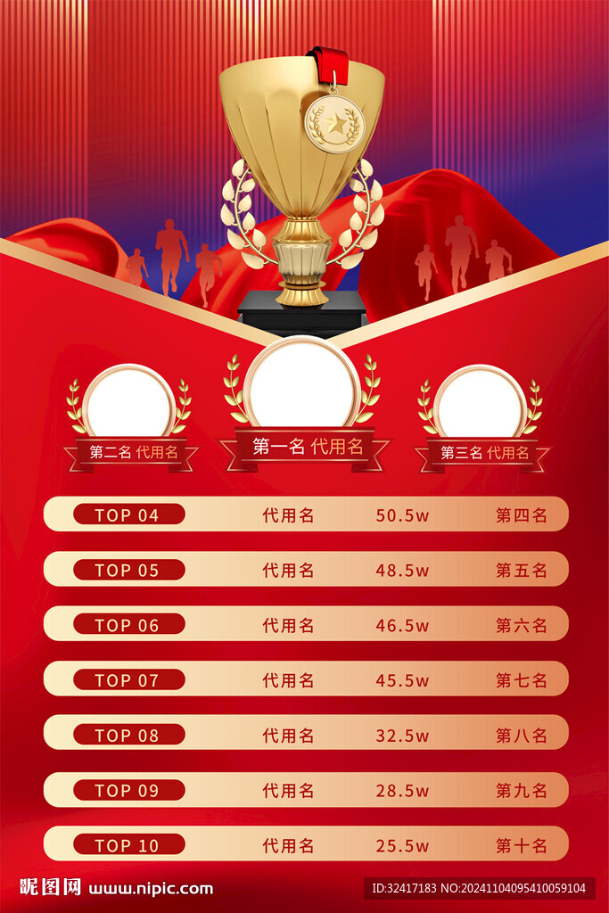 销售排行榜海报