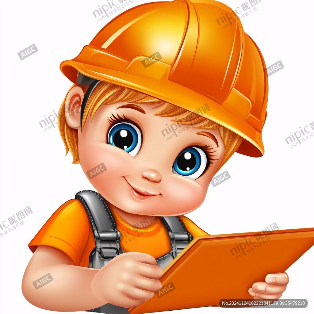 卡通开心工匠头像