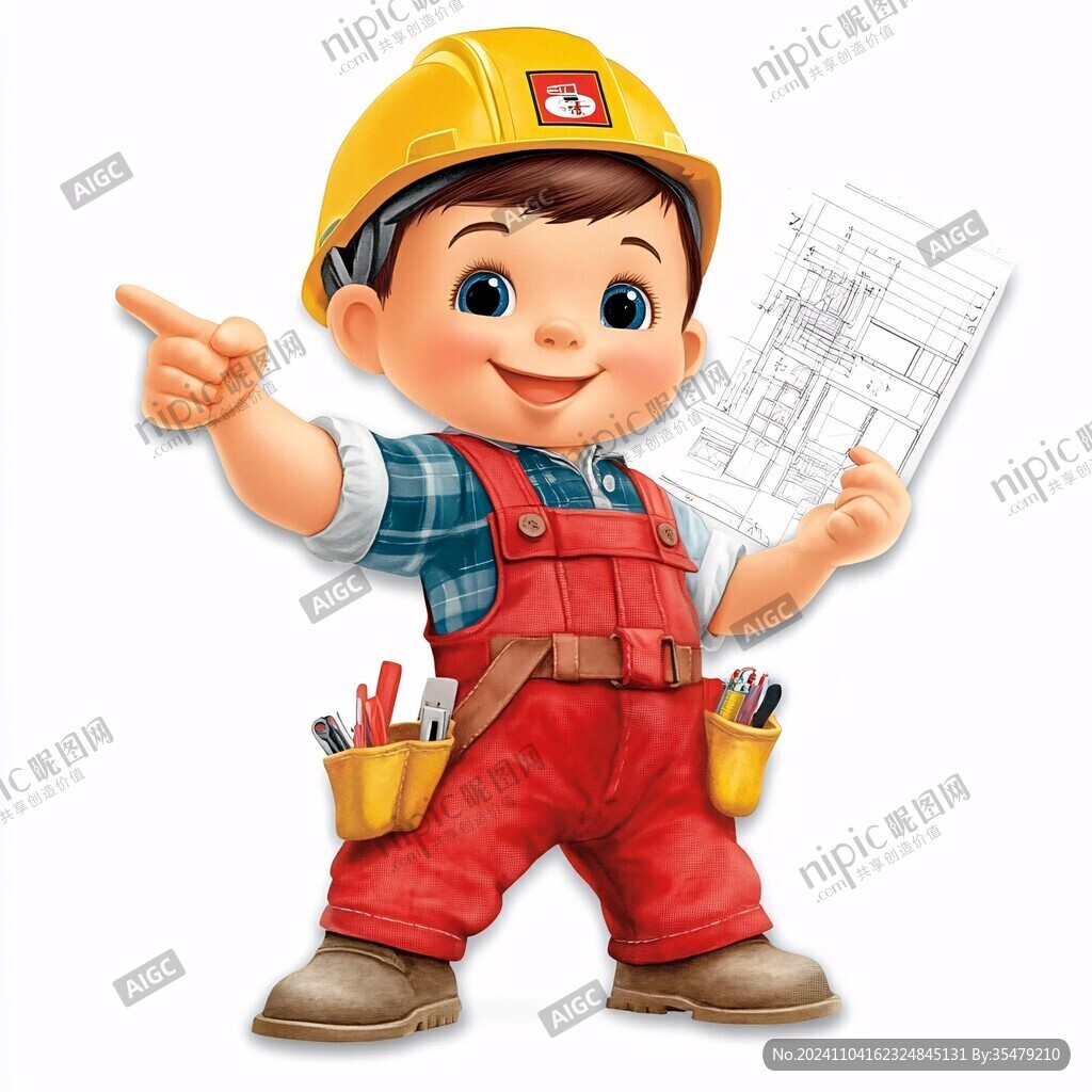 卡通开心工匠头像