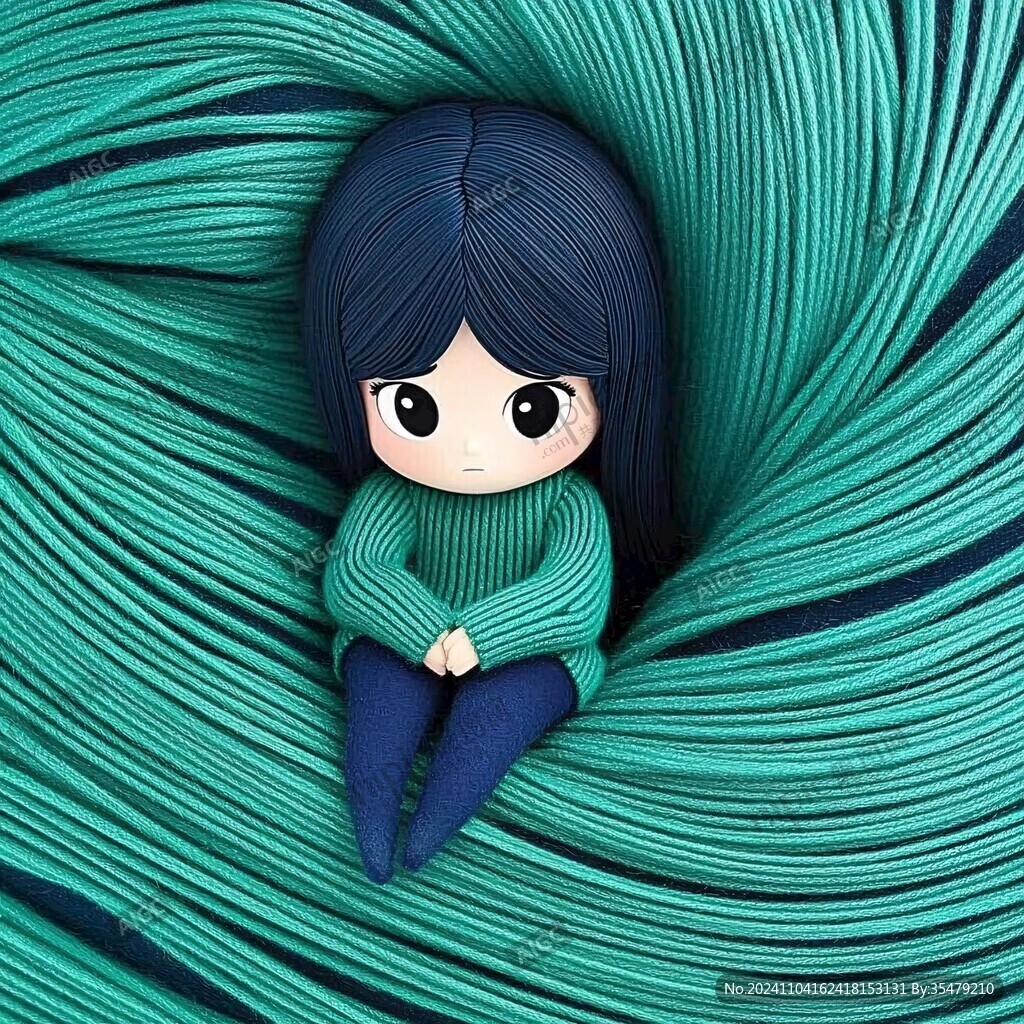 丝娃娃插画