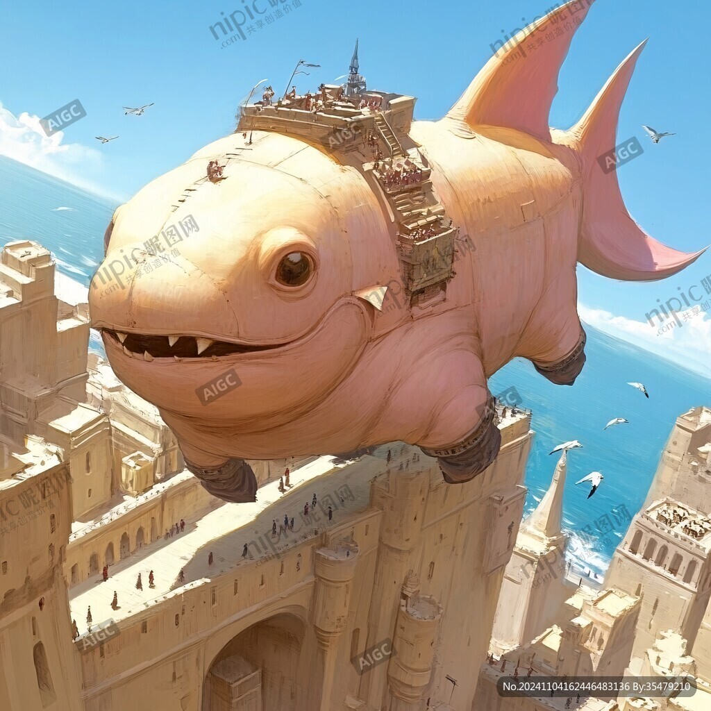 巨齿鲨插画