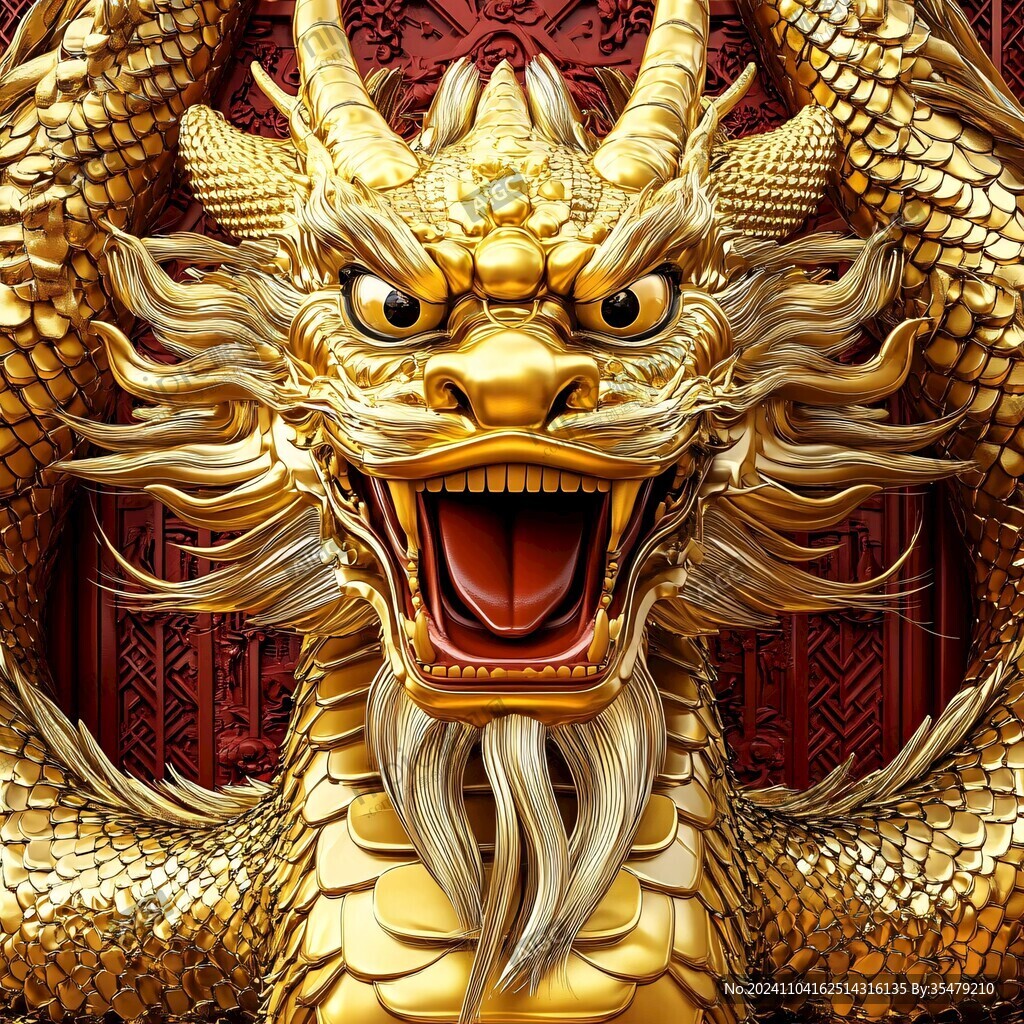 金龙立体画