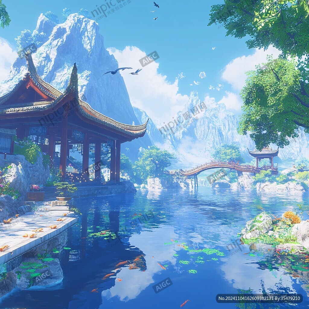 游戏山水场景