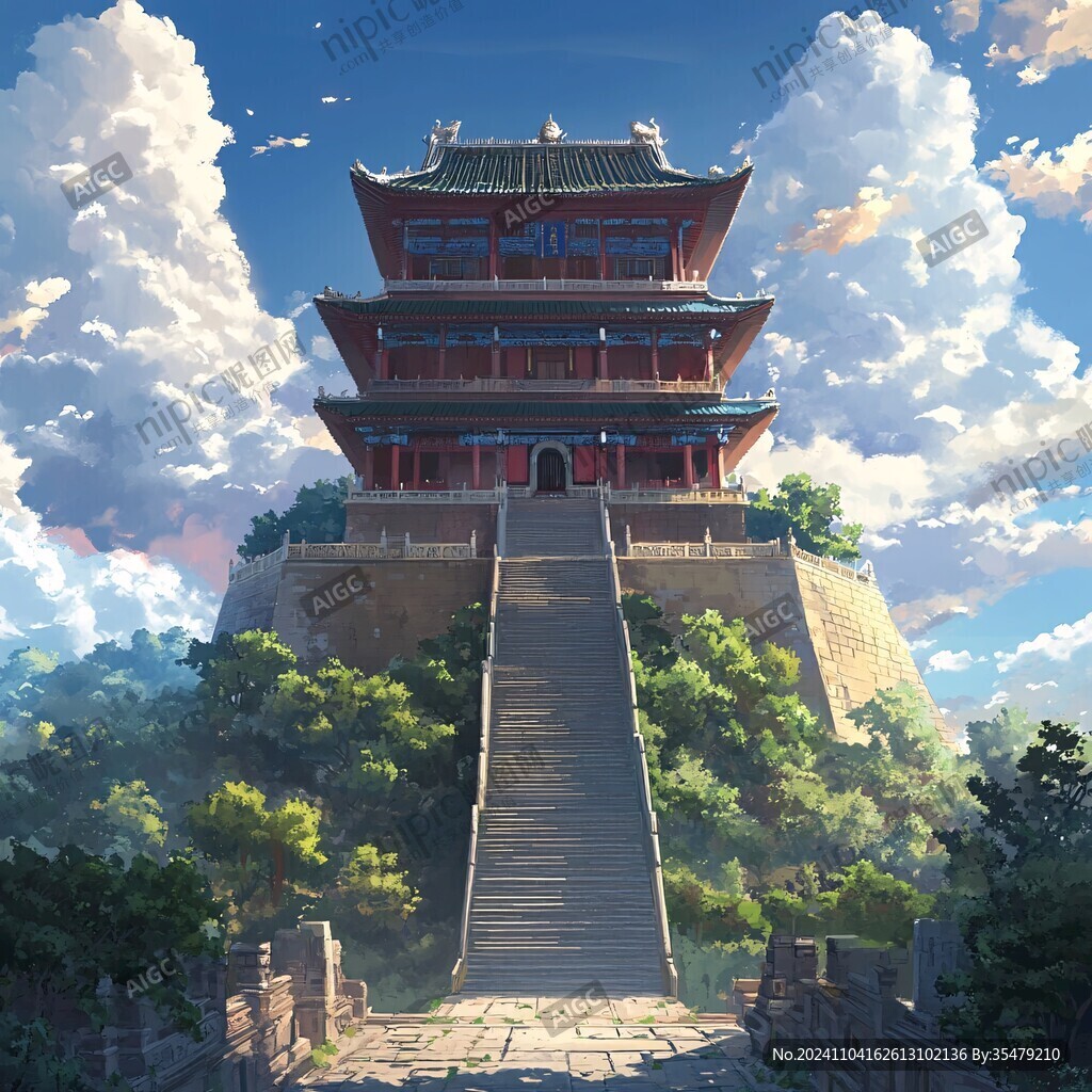 崇安阁插画