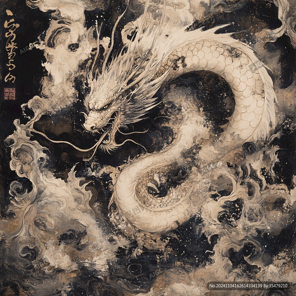 古风龙插画