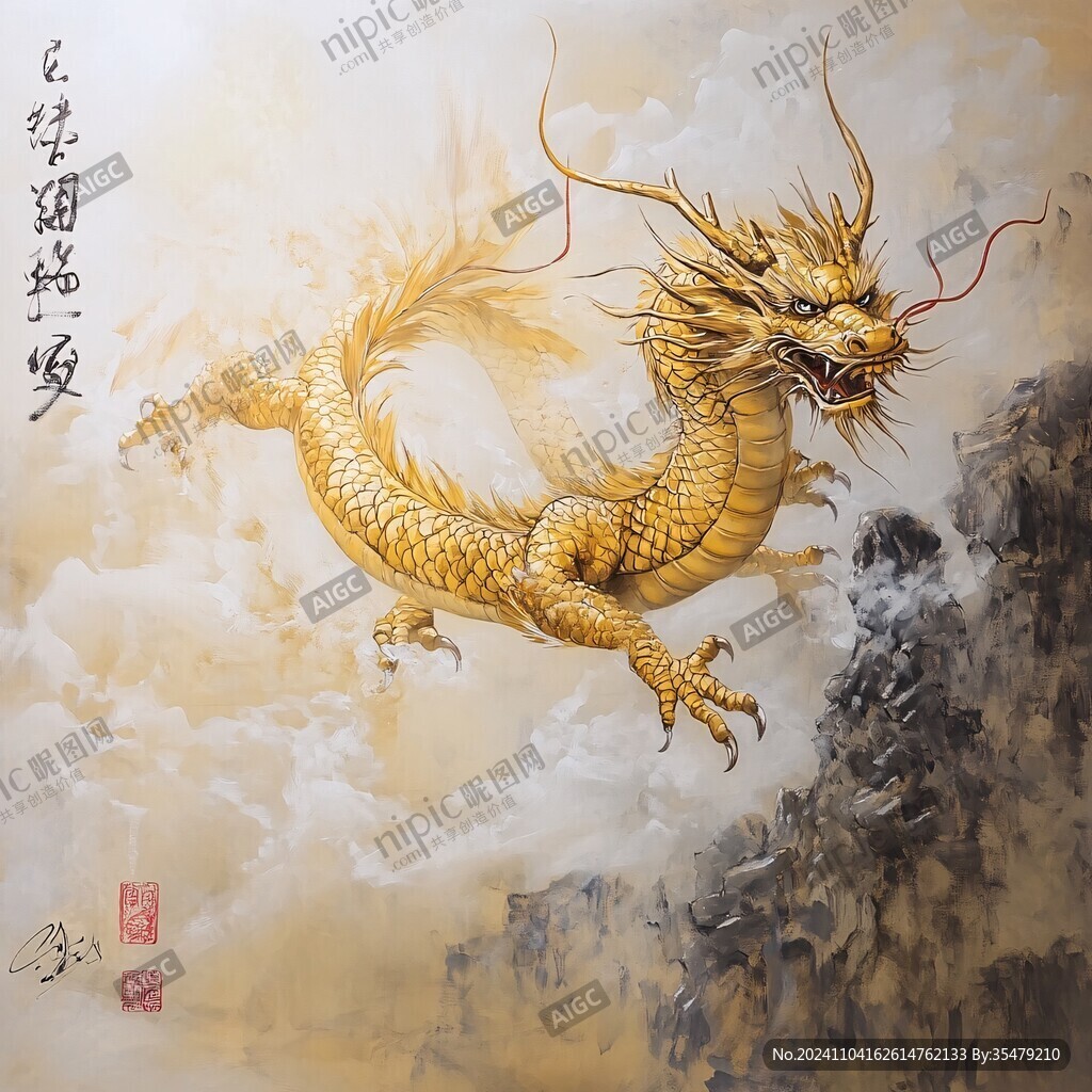 金龙立体画