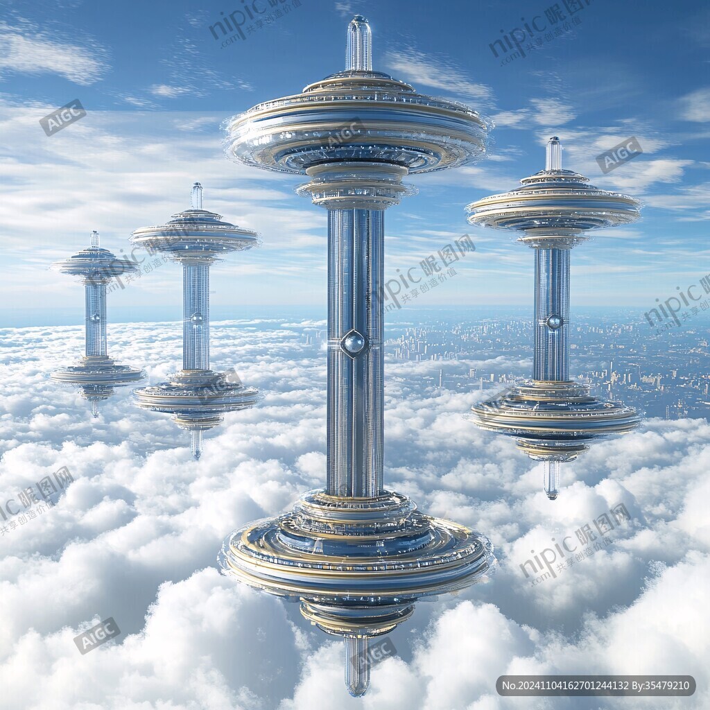 北欧美式天宫风景画