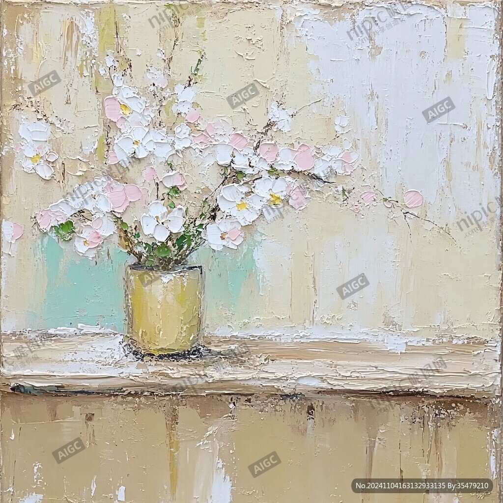 油画小花