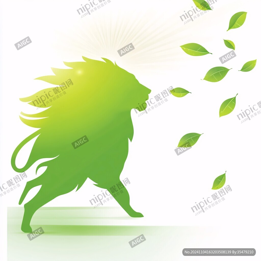 吉祥狮子王剪影