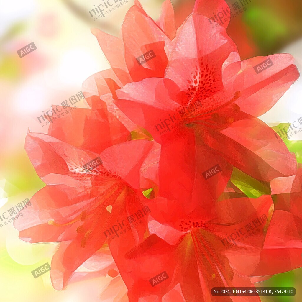 鼠绘杜鹃花