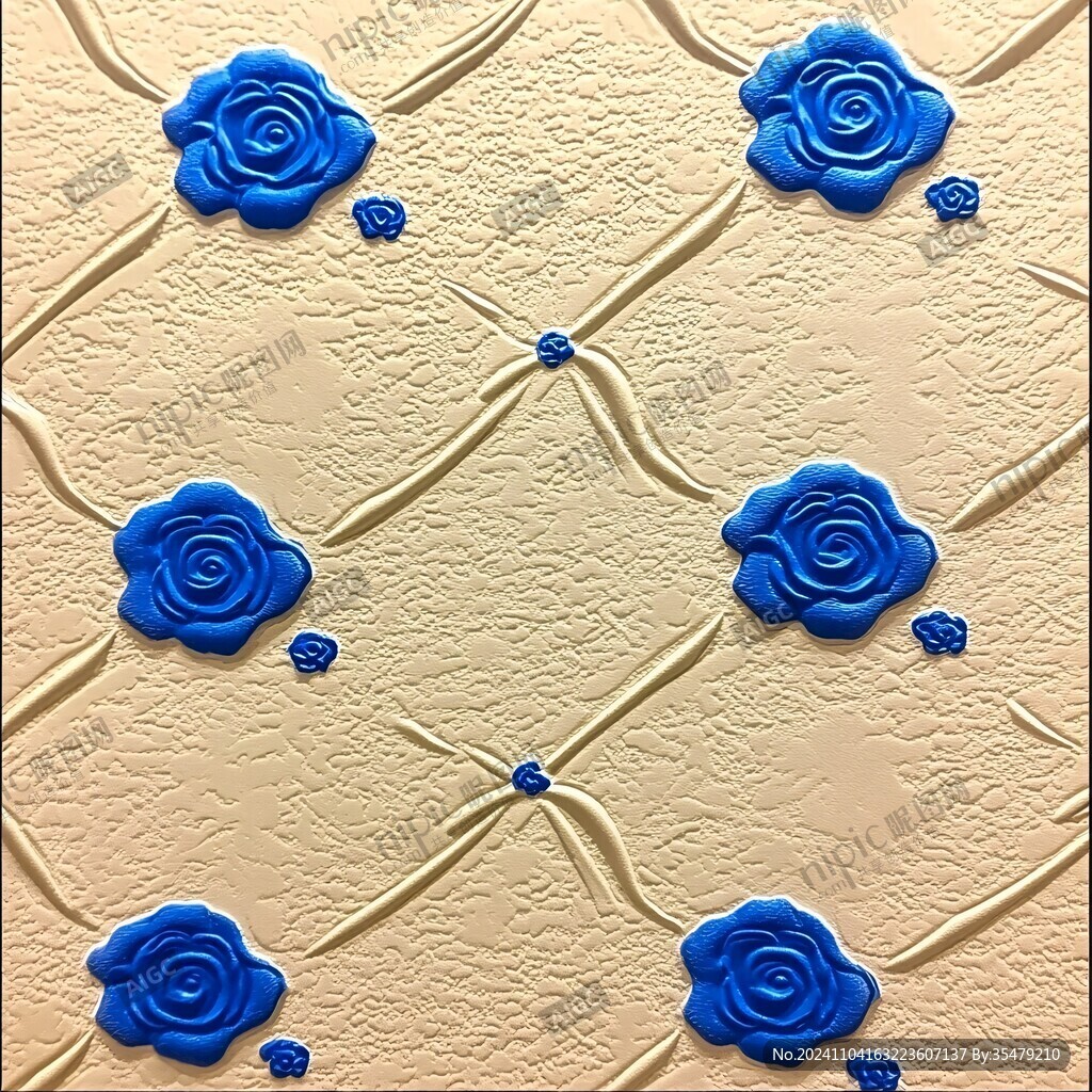 3d软包浮雕花