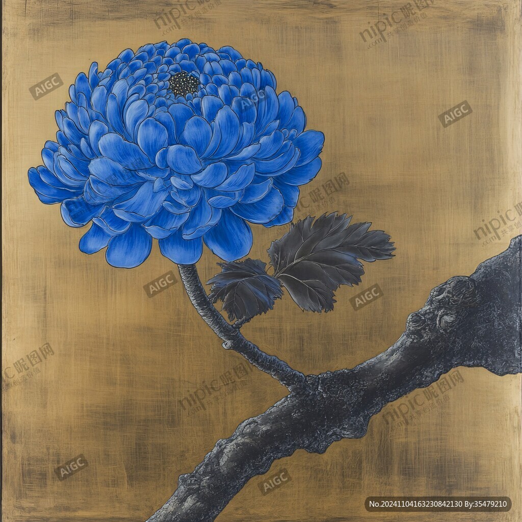 大丽花油画
