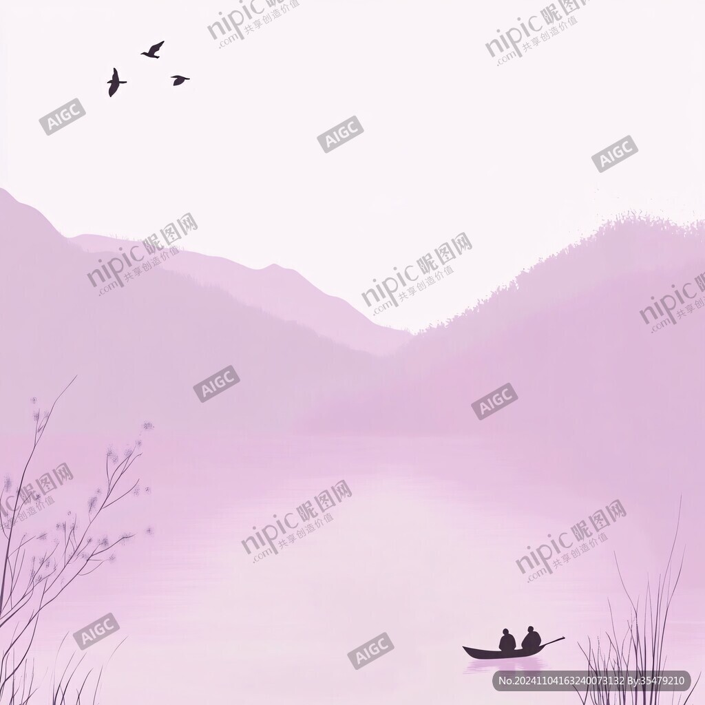 简约风景插画