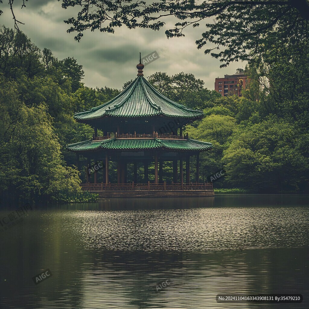 川大荷花池古亭