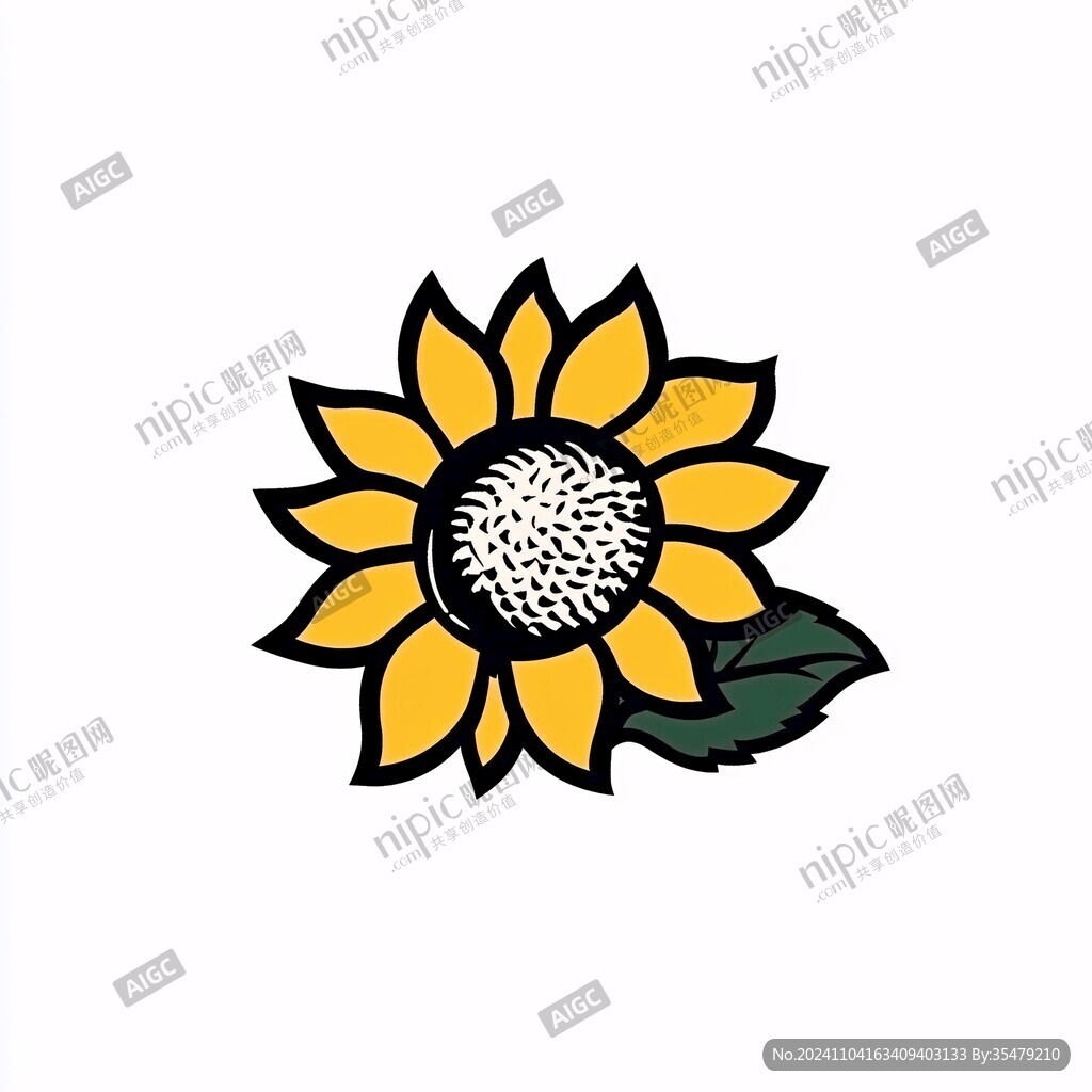 卡通向日葵logo