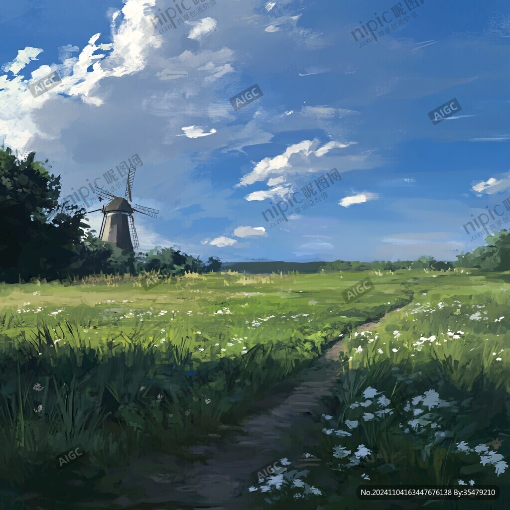 风景厚涂