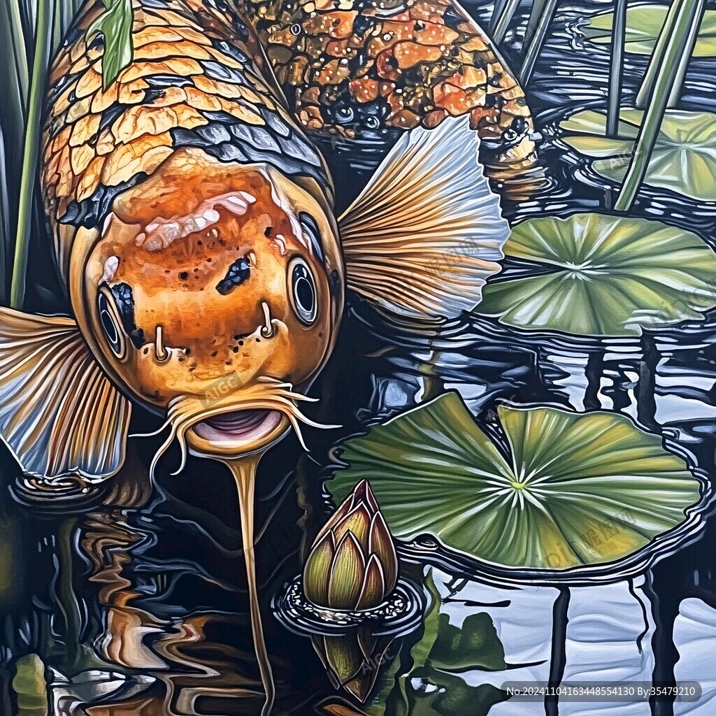 鲤鱼3d画