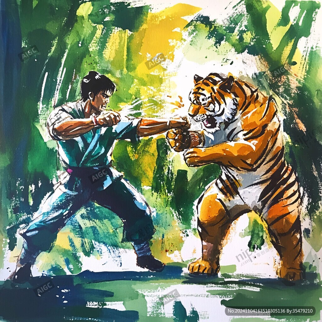 武松打虎插画