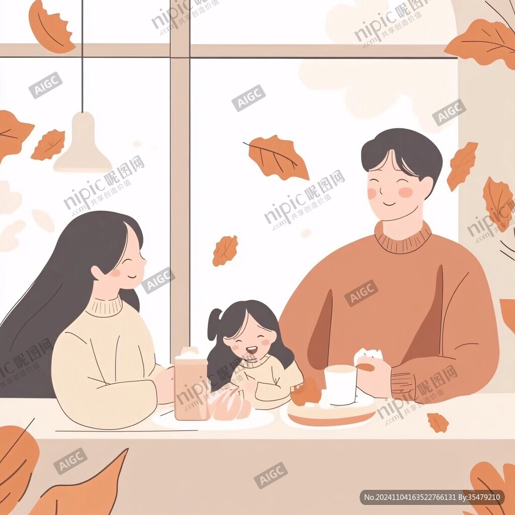 感恩节感恩父母陪伴