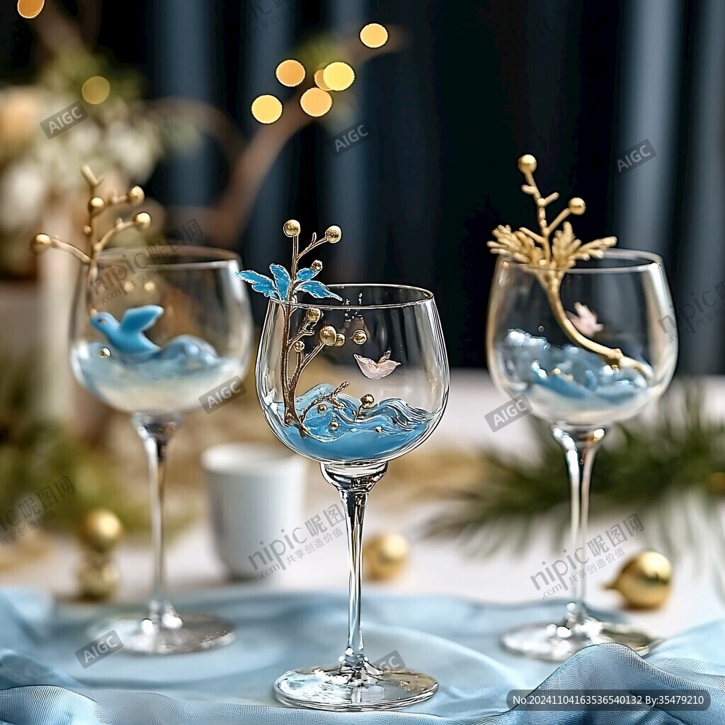 金边贝壳酒杯