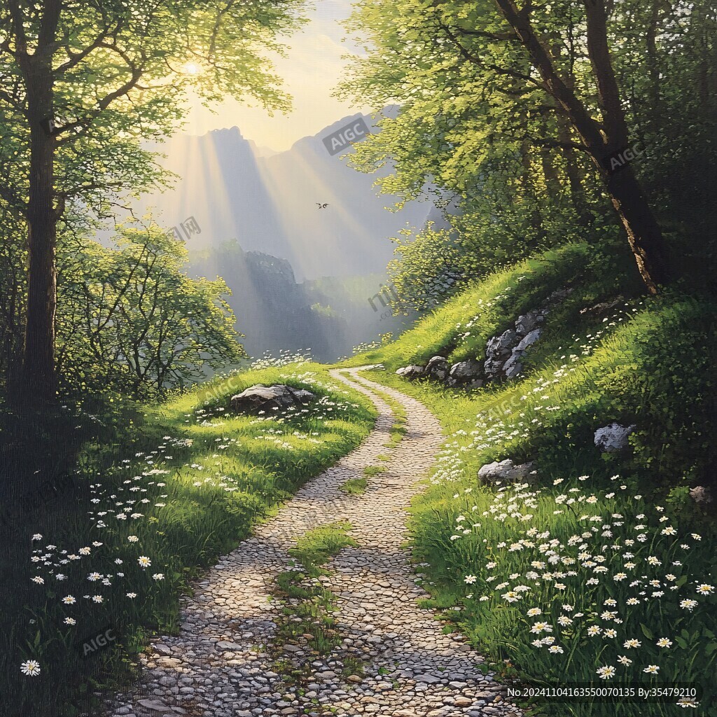 绿茵小道山水