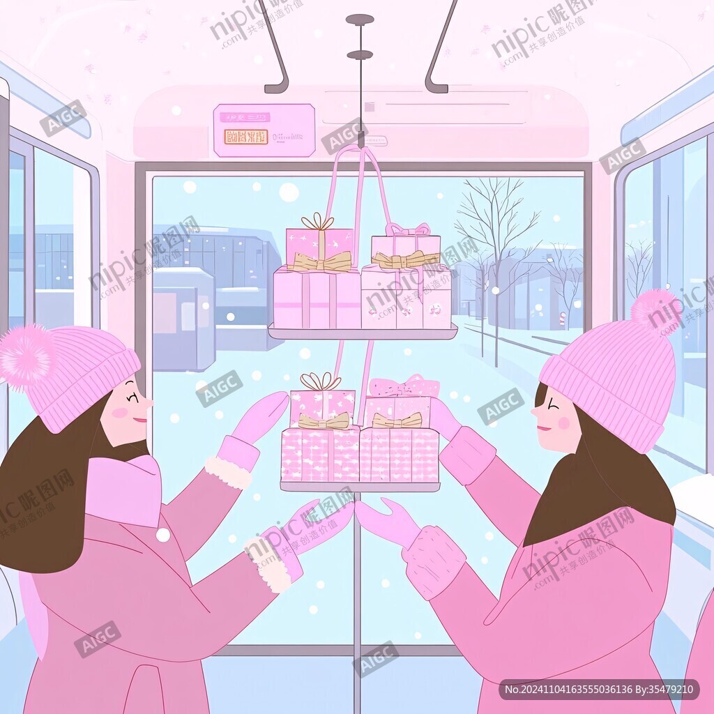 闺蜜插画